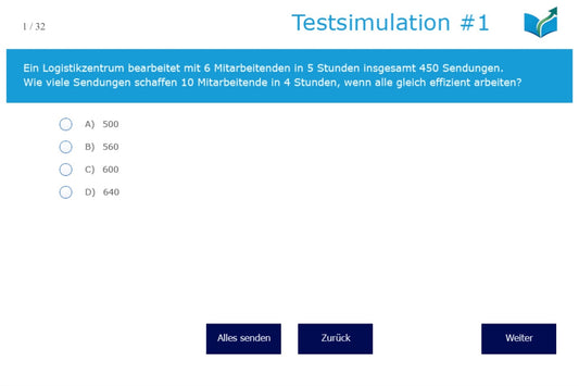 Authentische HSG-Testsimulation – Vollständiger Probetest im Originalformat