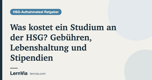 Titelbild: Was kostet ein Studium an der HSG? Gebühren, Lebenshaltung und Stipendien