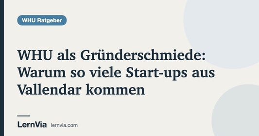 Titelbild: WHU als Gründerschmiede: Warum so viele Start-ups aus Vallendar kommen