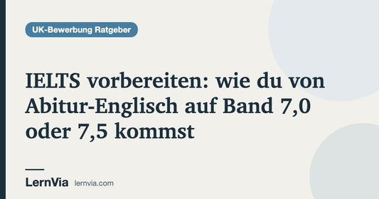 Titelbild: IELTS vorbereiten: wie du von Abitur-Englisch auf Band 7,0 oder 7,5 kommst