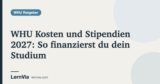 Titelbild: WHU Kosten und Stipendien 2027: So finanzierst du dein Studium