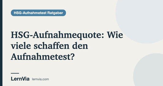 Titelbild: HSG-Aufnahmequote: Wie viele schaffen den Aufnahmetest?