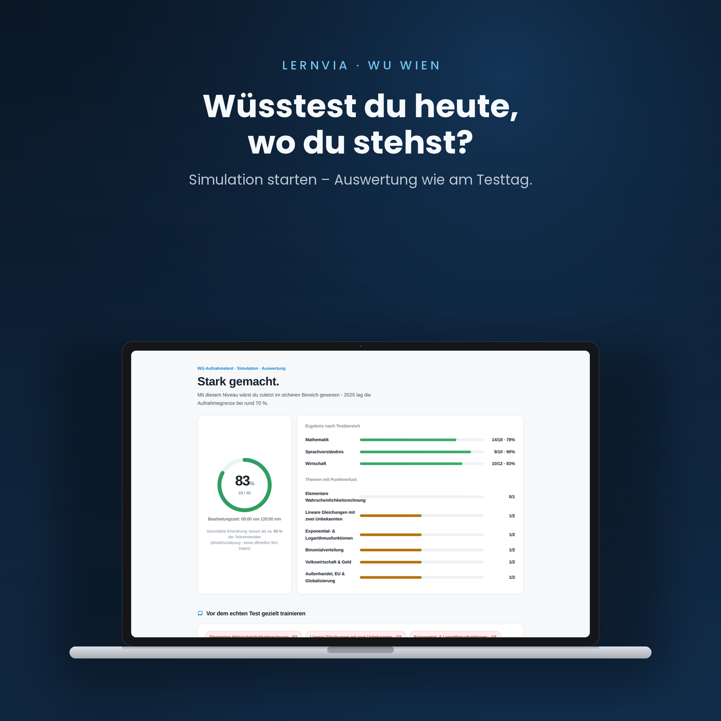 WU Testsimulationen