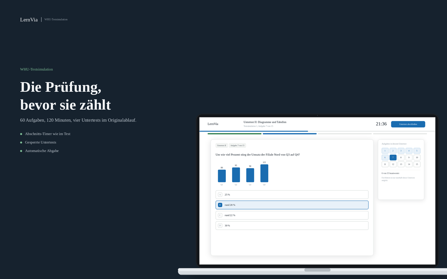WHU-Testsimulation: Der Auswahltest unter Realbedingungen