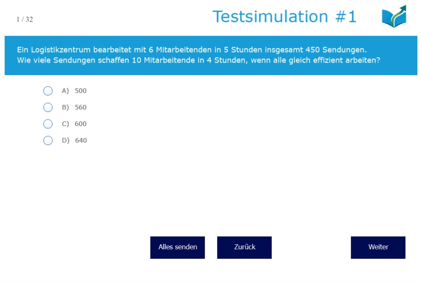 Authentische HSG-Testsimulation – Vollständiger Probetest im Originalformat
