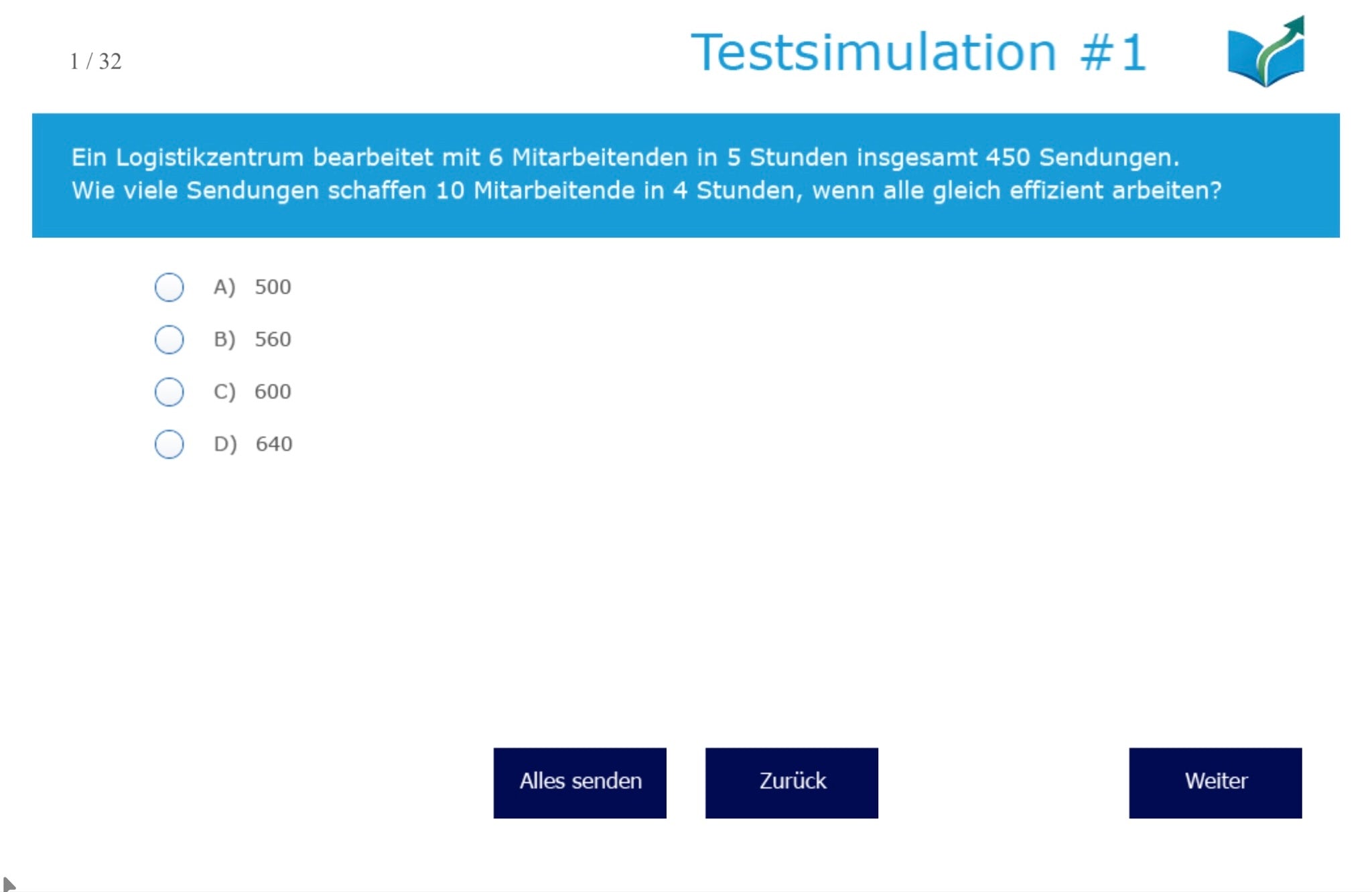 Authentische HSG-Testsimulation – Vollständiger Probetest im Originalformat