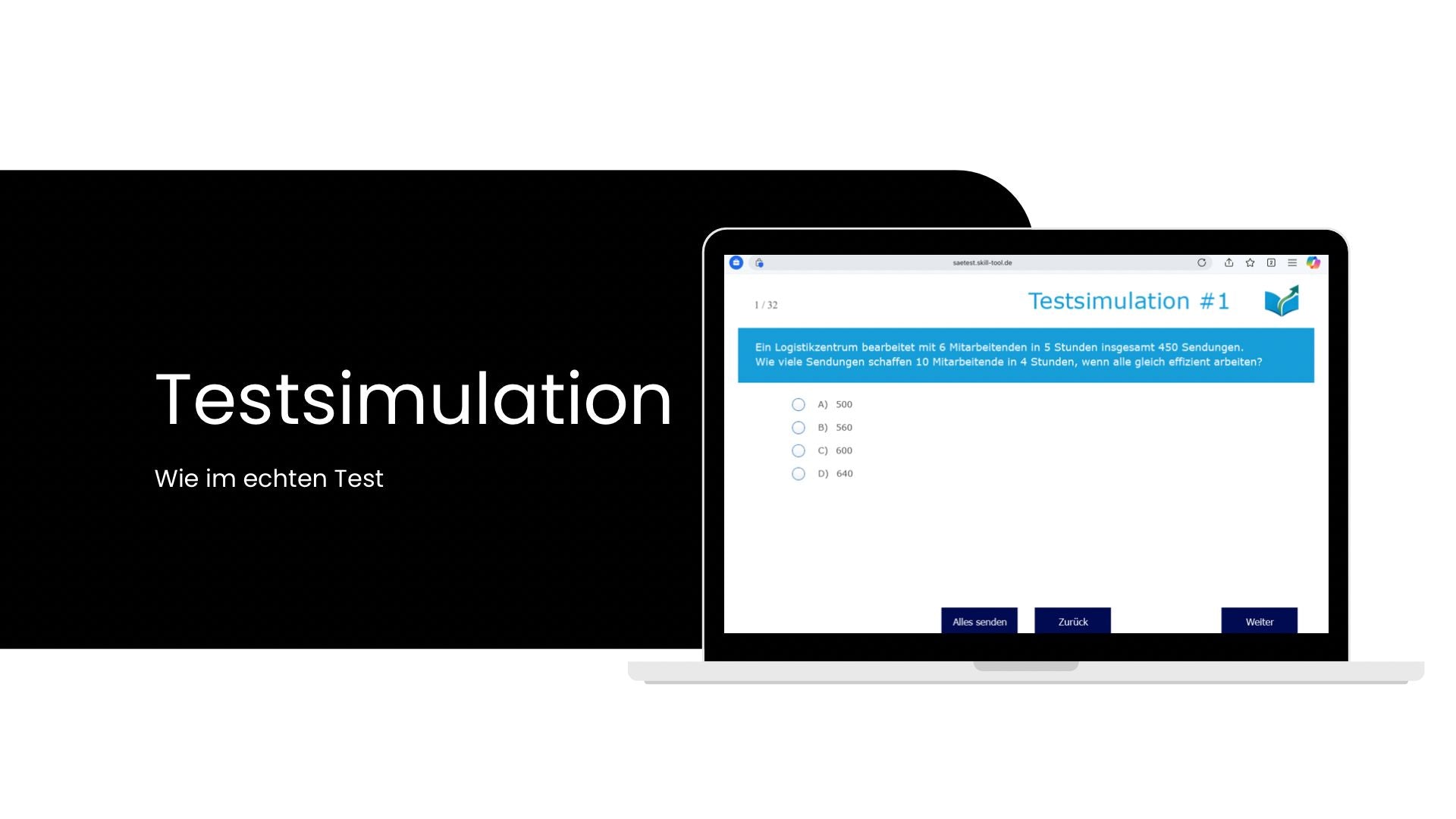 Authentische HSG-Testsimulation – Vollständiger Probetest im Originalformat