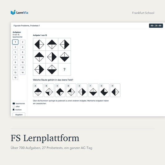 Produktbild FS Lernplattform mit einer Figurenaufgabe im Probetest