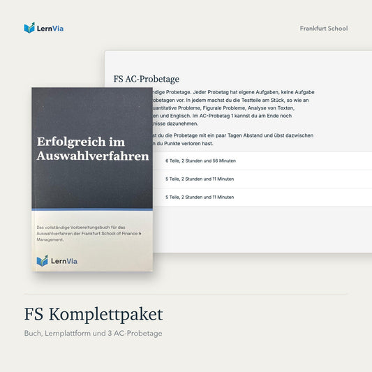 FS Komplettpaket: Buch, Lernplattform und 3 AC-Probetage